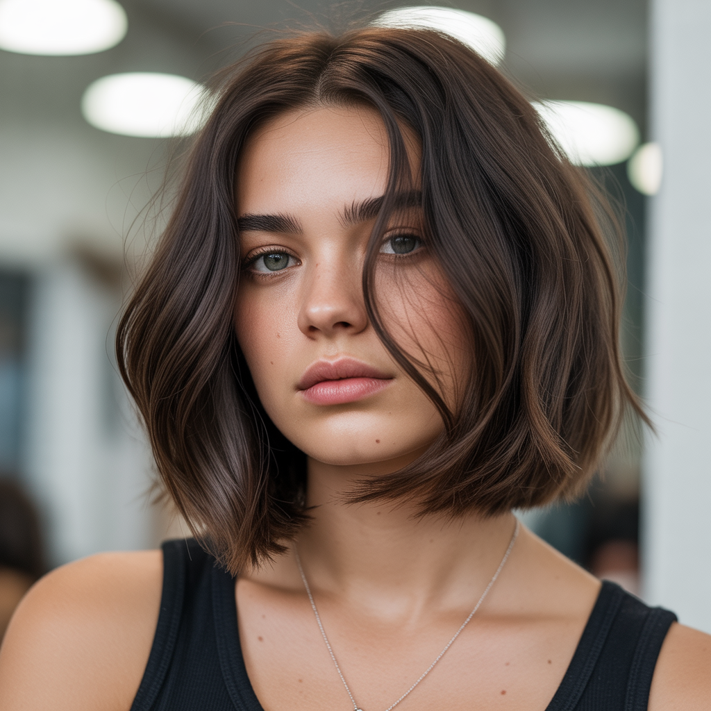 Stylish Bob Hairstyles for Round Face Looks