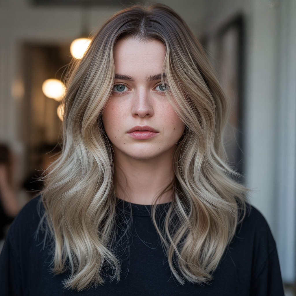 ash blonde balayage