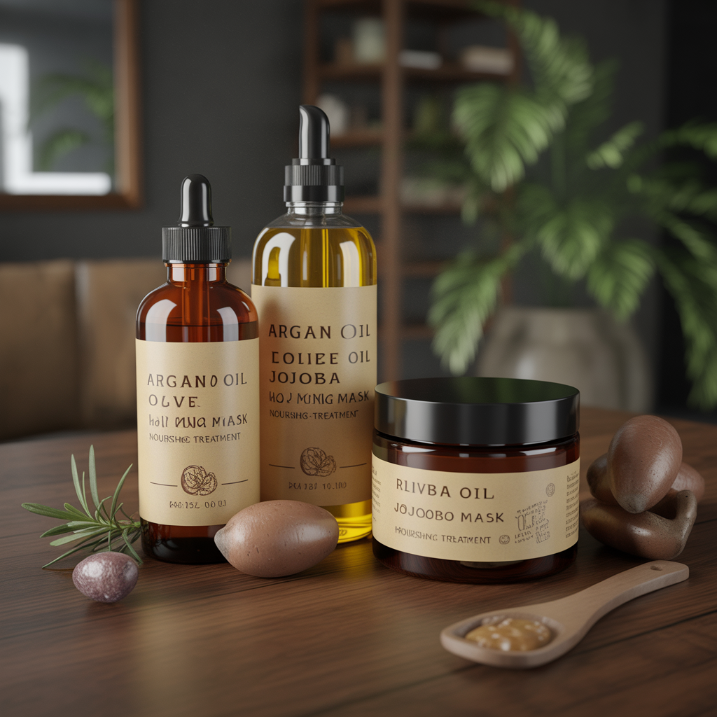 Hydration masks with natural oils