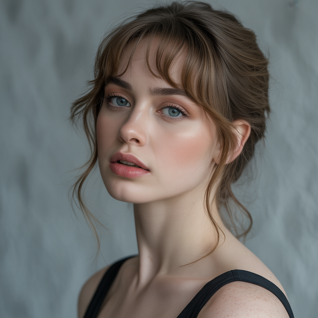 Wispy Bangs With Shoulder-Length Cut