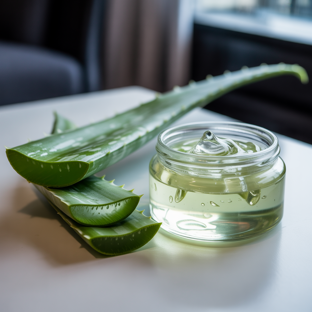 Aloe vera gel treatment