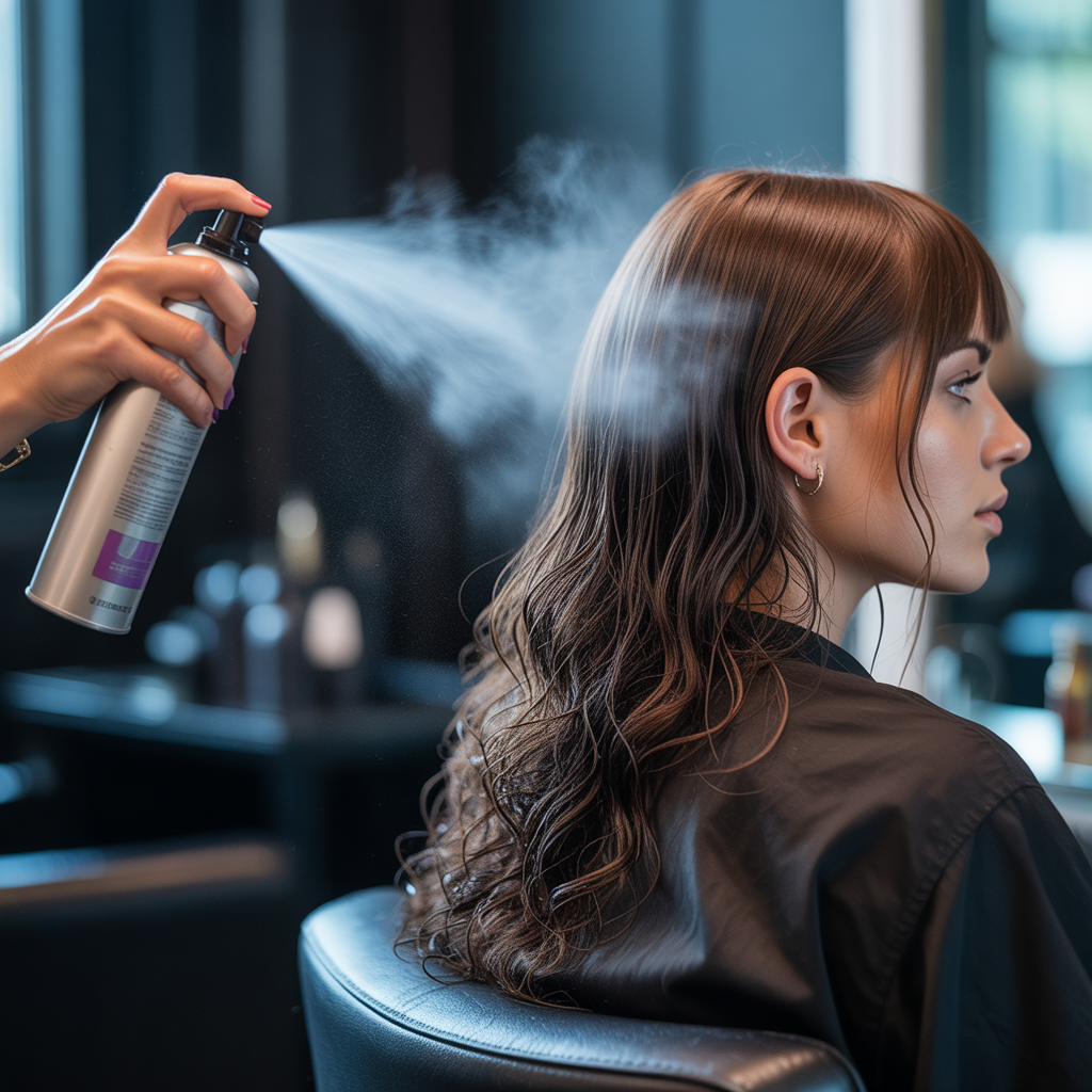 Protecting with a heat protectant