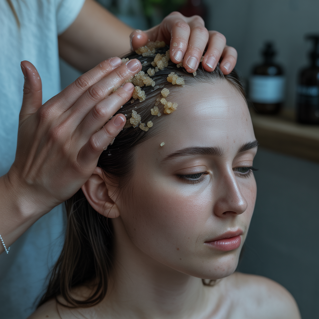 Exfoliate the Scalp Gently