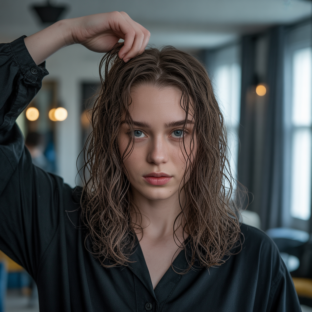 Twisting hair for natural waves