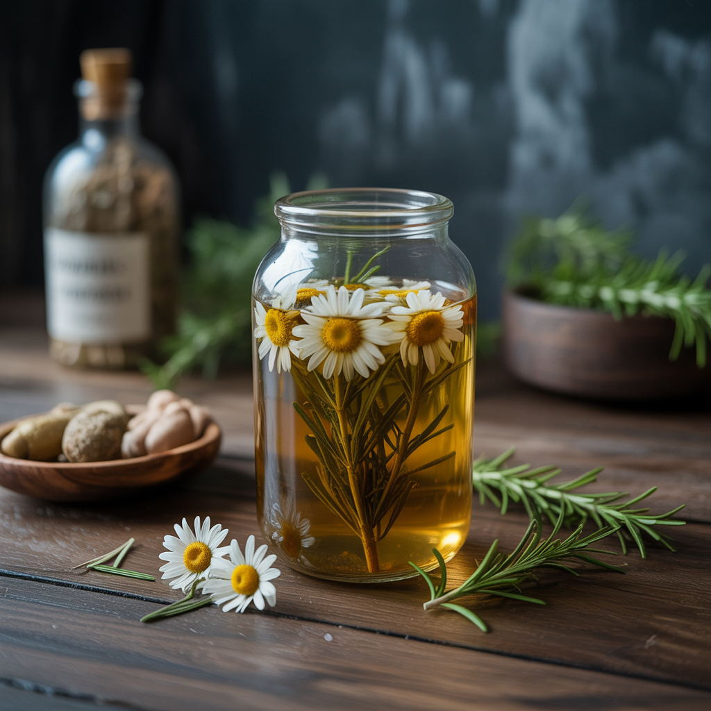 Herbal rinses for gentle care