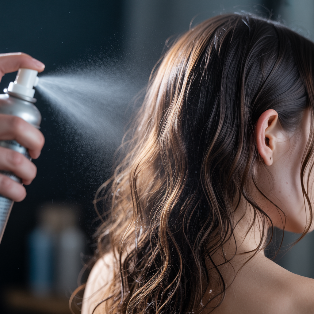 Applying protein spray