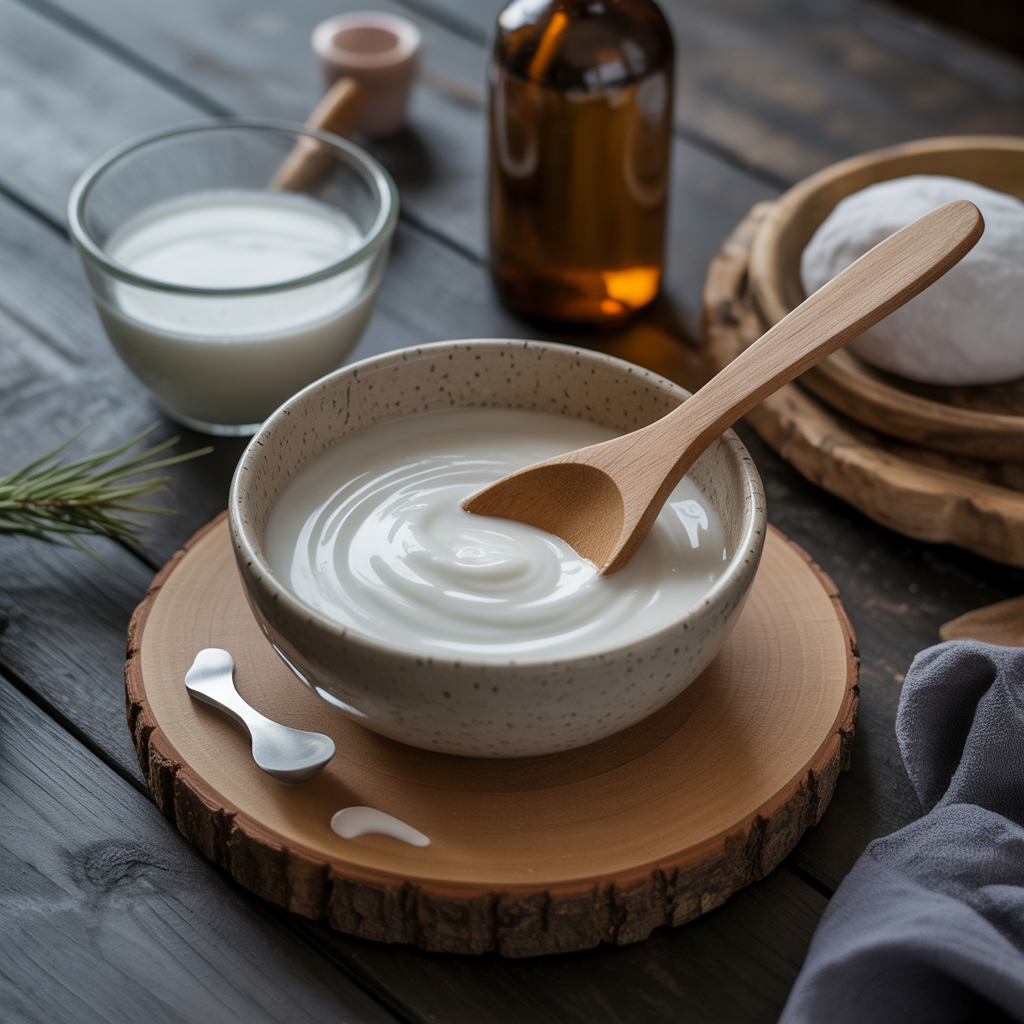 Baking soda paste for stubborn residue