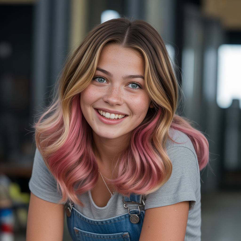 Pink Highlights for Teens
