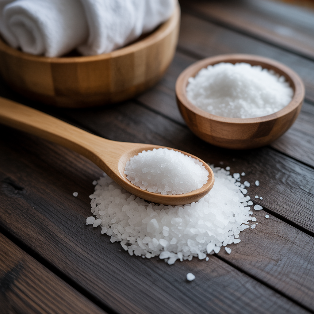 Epsom salt scalp scrub