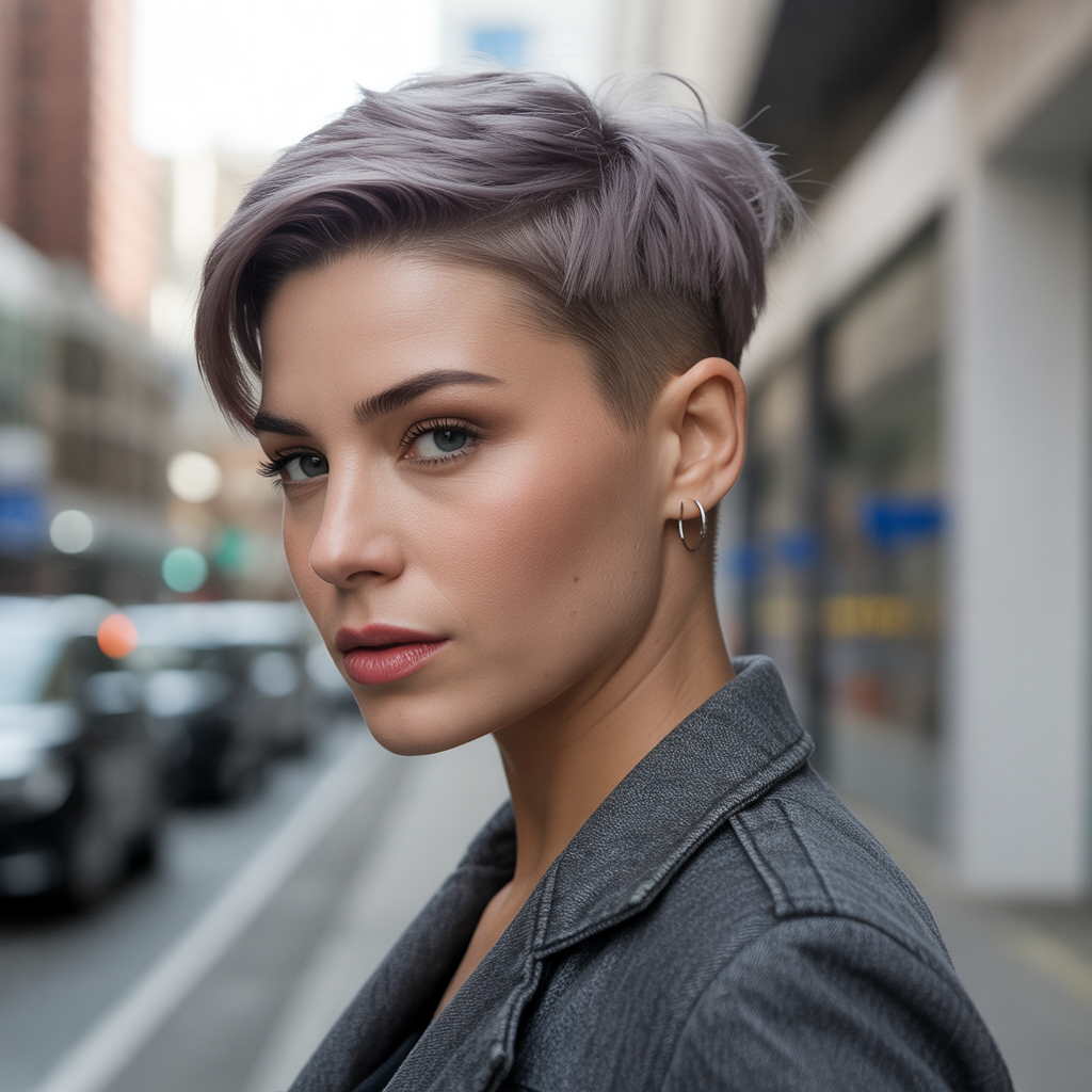 Cropped undercut pixie