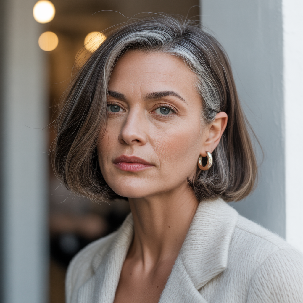 Short bob with under layers