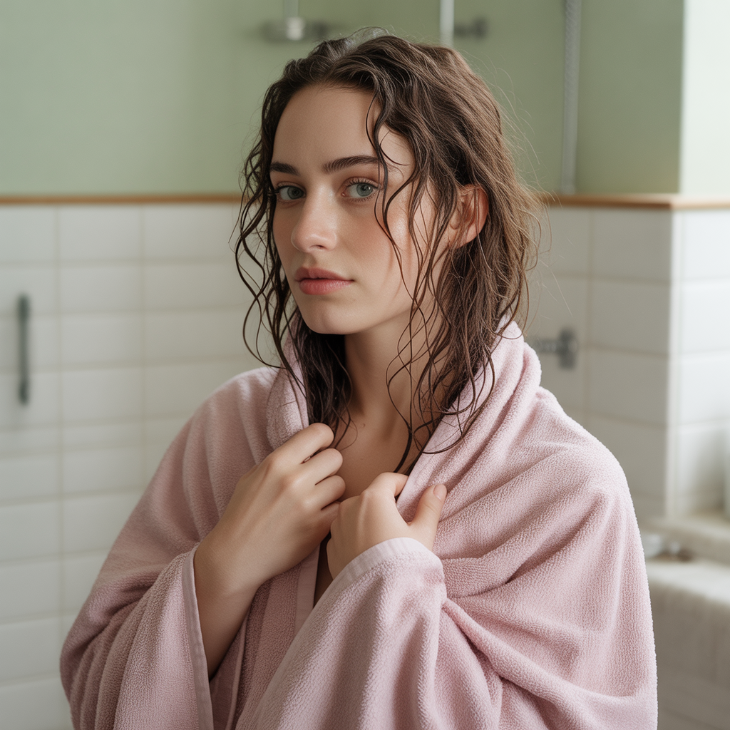 Dry Hair with Microfiber Towels