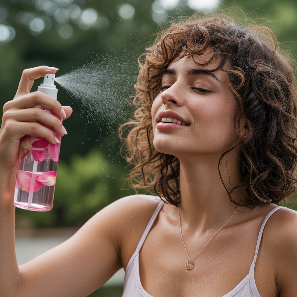 Rose water for softness