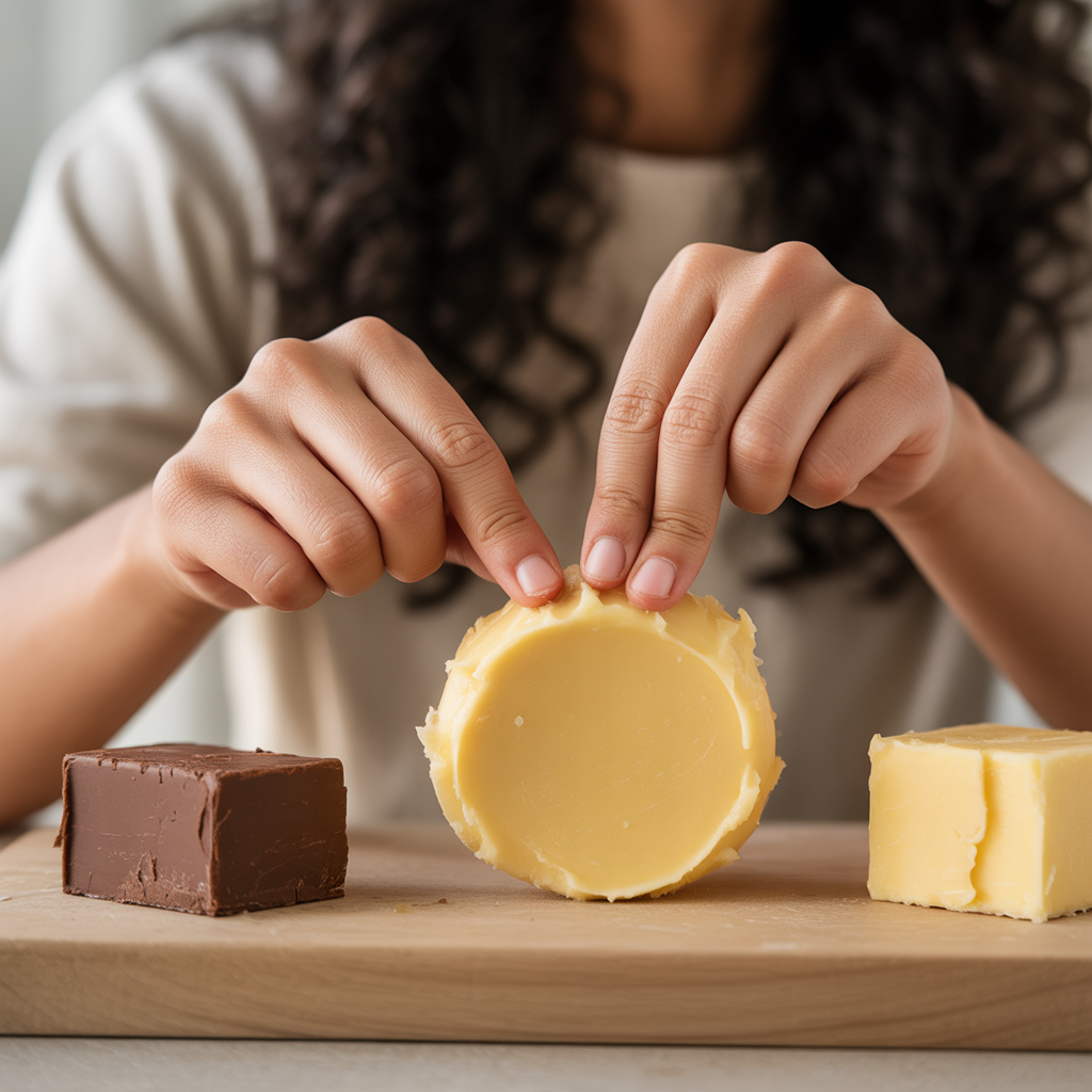Natural butters for curl sealing