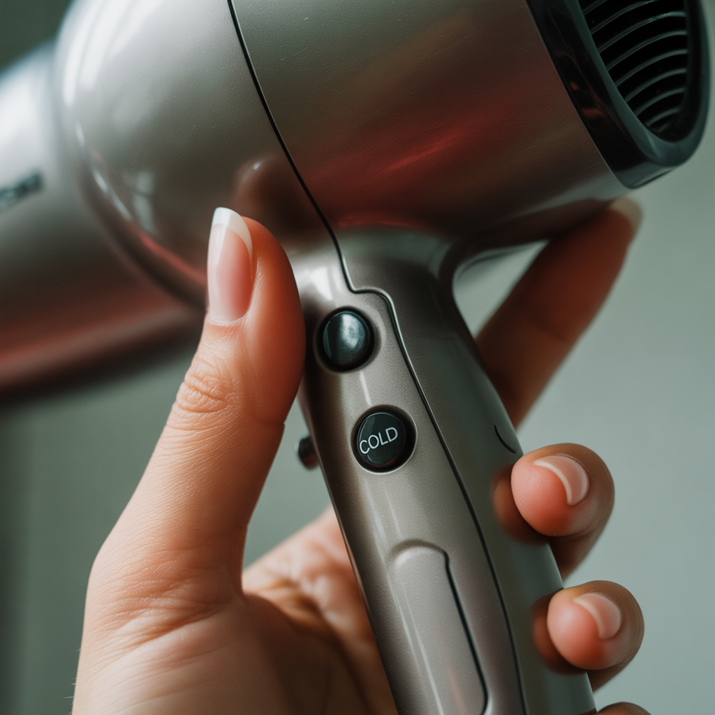 Cold shot button for sealing cuticles