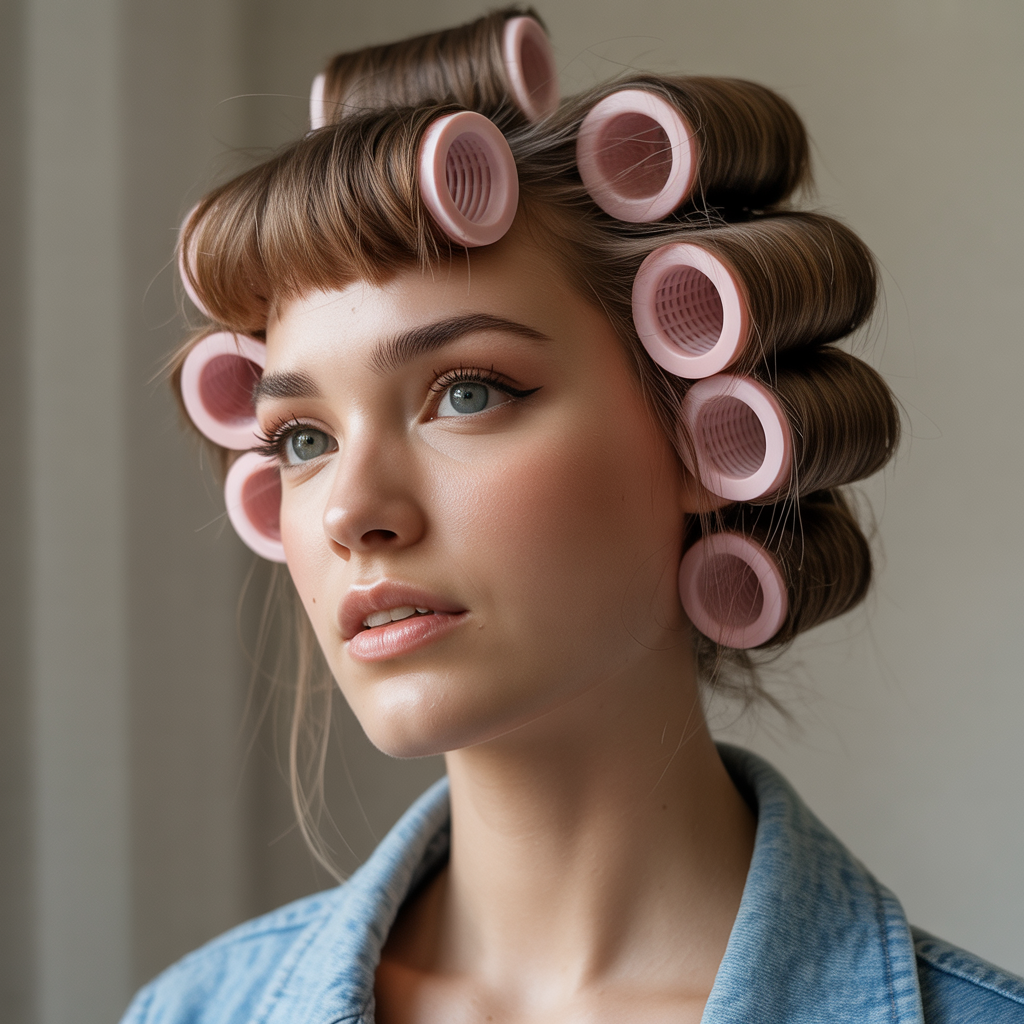 Use Velcro Rollers for Gentle Shaping