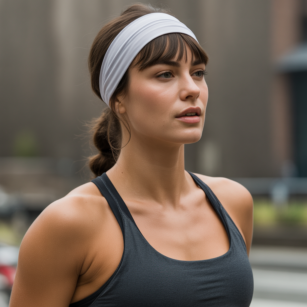 Keep Bangs Away During Workouts