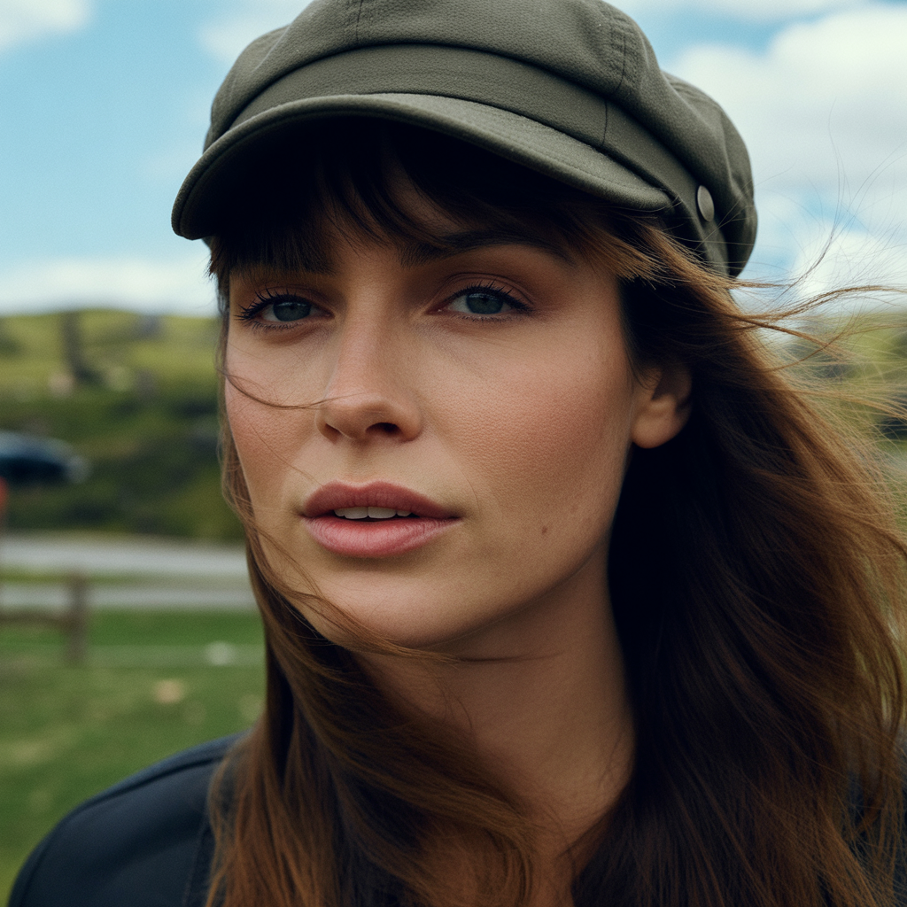 Protect Bangs in Windy Conditions