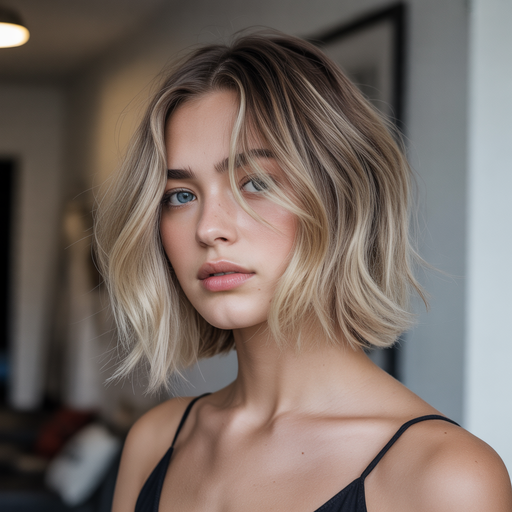 Ash Blonde On Short Hair