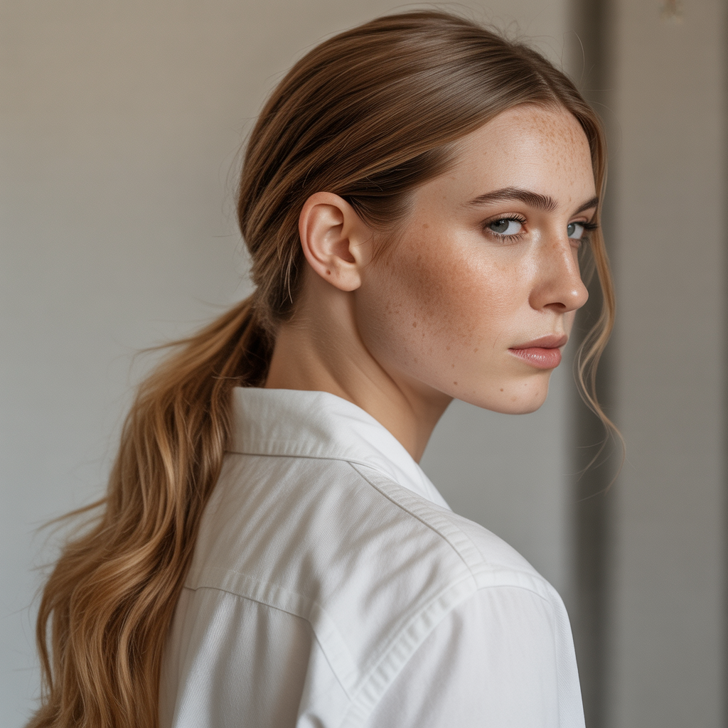 Side part with layered cut