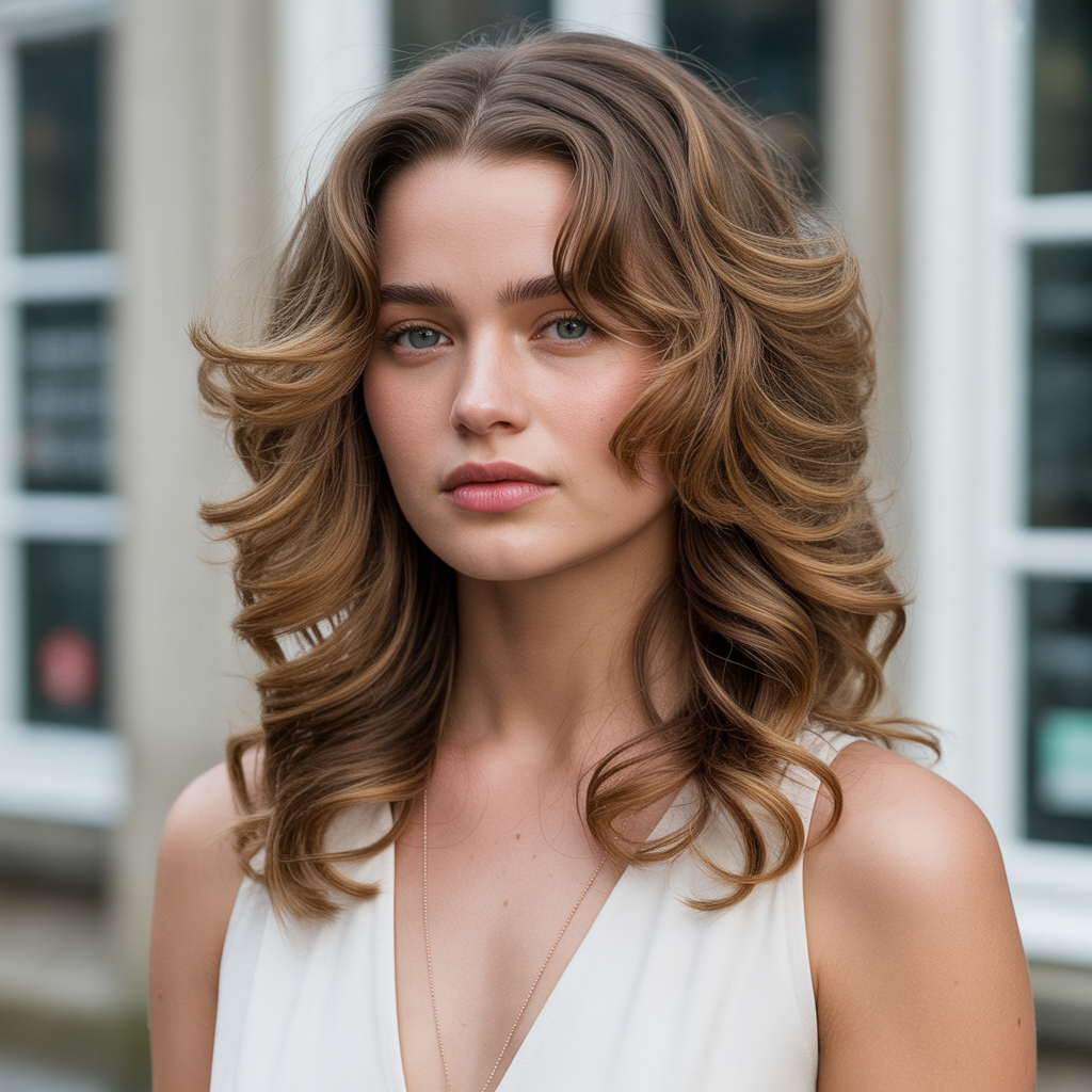 Side part with twisted strands