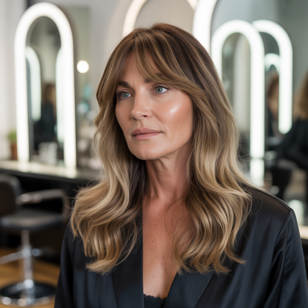 Side bangs with layered cut