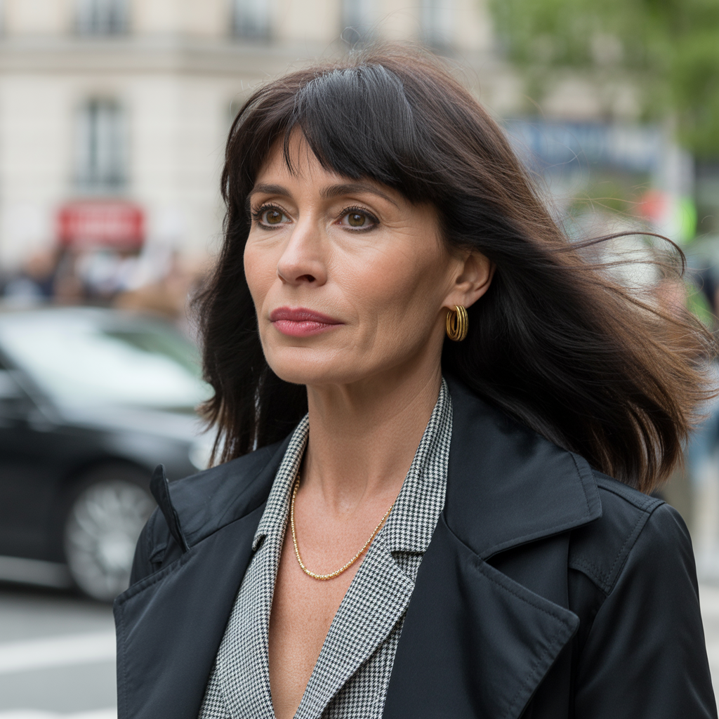 Piecey bangs with casual styling