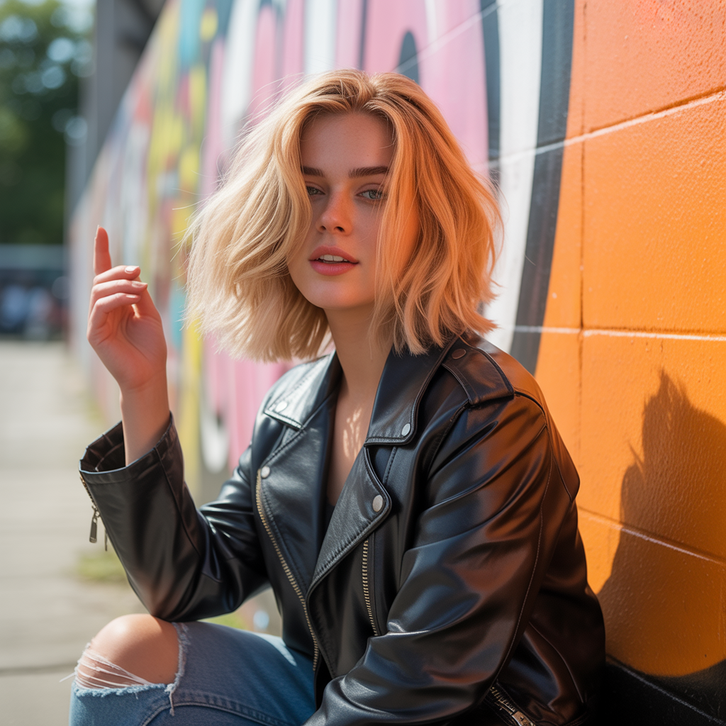 Lob with Face-Framing Layers