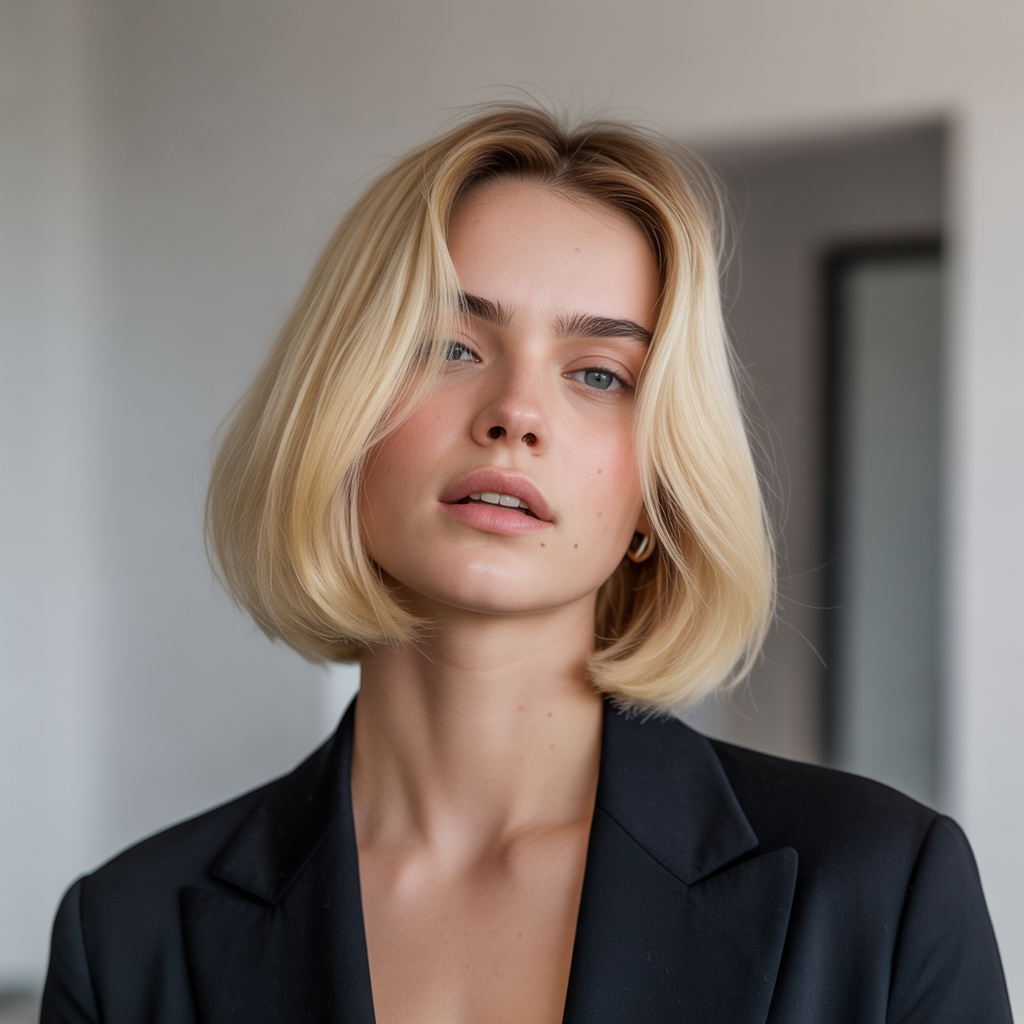 Curled Lob for Refined Glamour