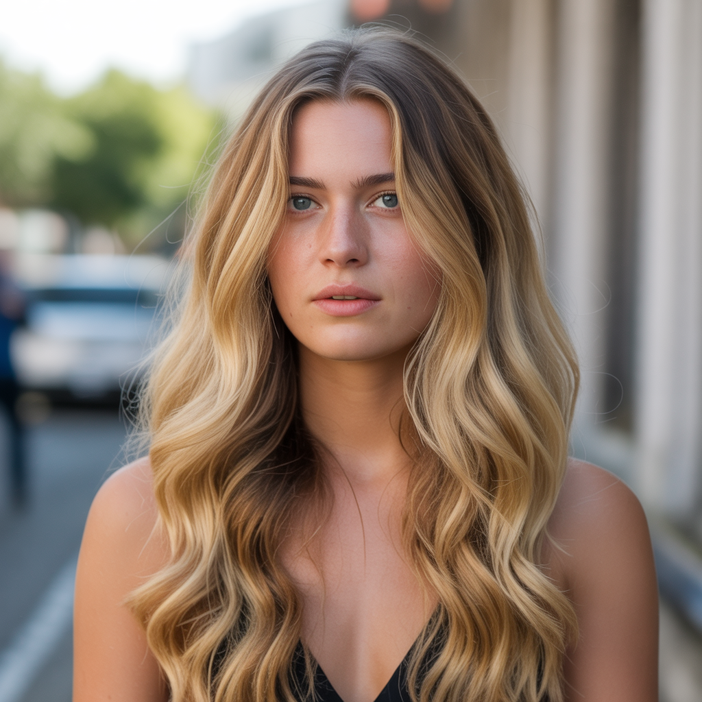 Classic golden blonde balayage