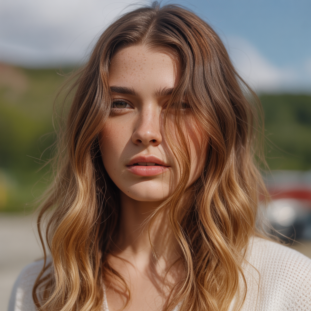 Brown base with golden accents