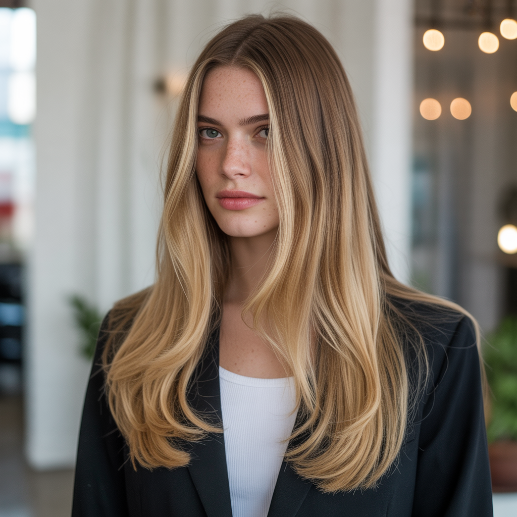 Straight sleek finish