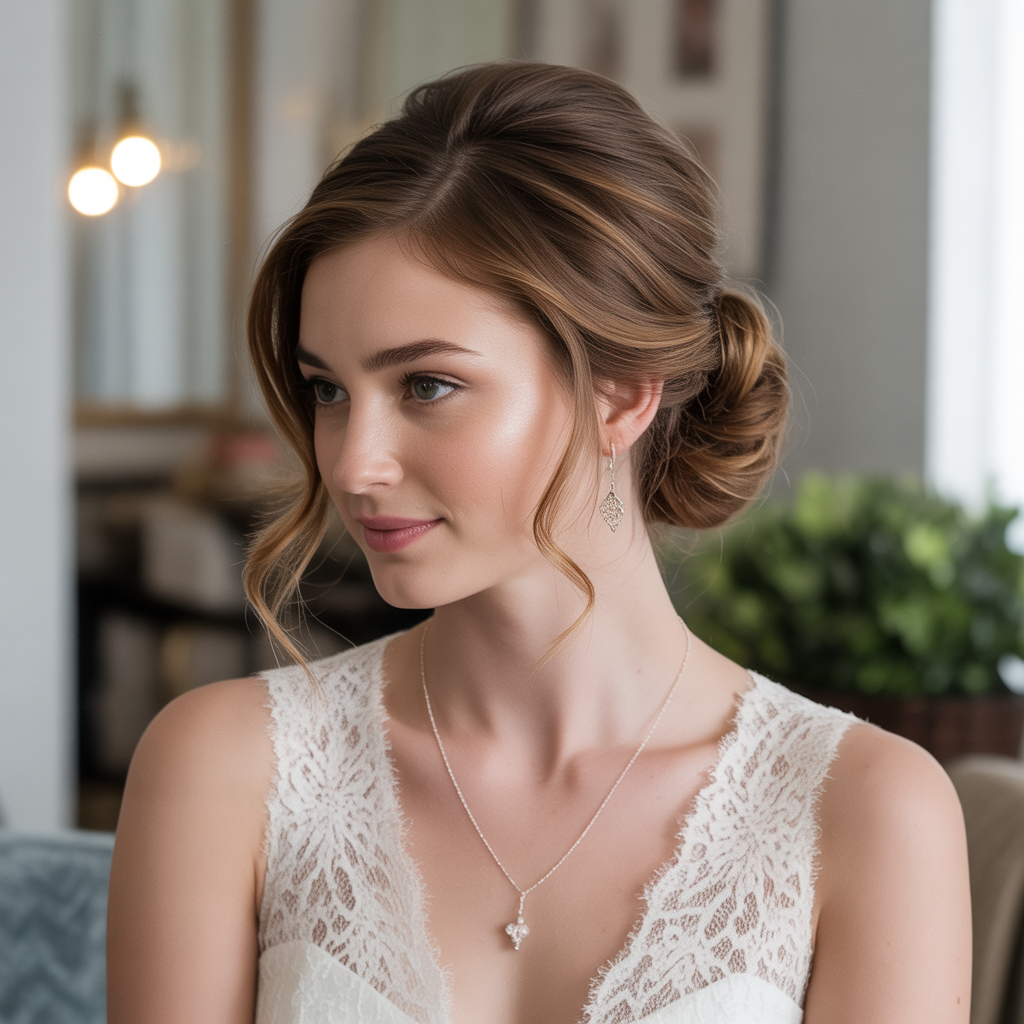 20 Stunning Bridal Shower Hairstyles the Bride Must Try 4 Half-up twisted style
