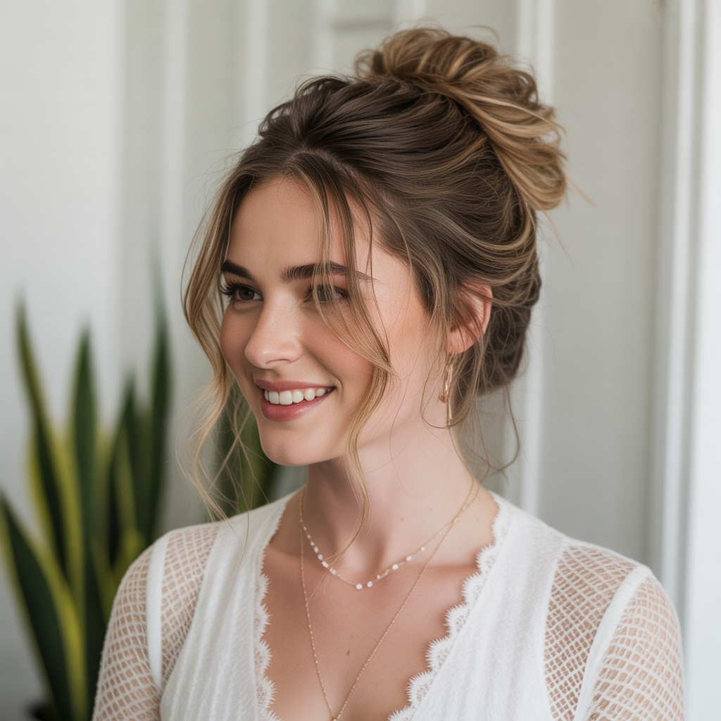 20 Stunning Bridal Shower Hairstyles the Bride Must Try 10 Low braided bun