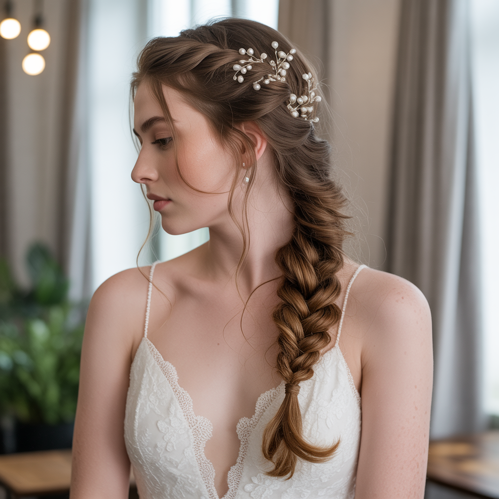 20 Stunning Bridal Shower Hairstyles the Bride Must Try 12 Soft twisted half-updo