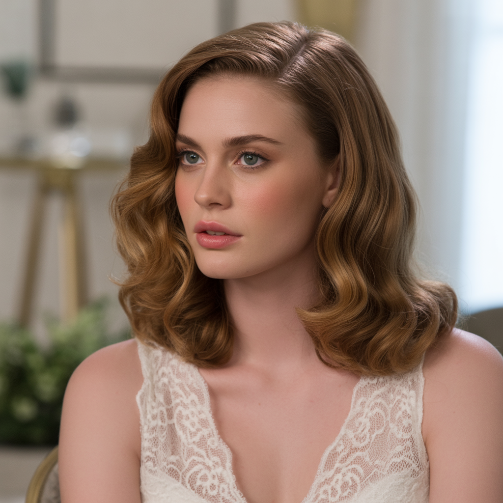 20 Stunning Bridal Shower Hairstyles the Bride Must Try 13 Floral accented waves