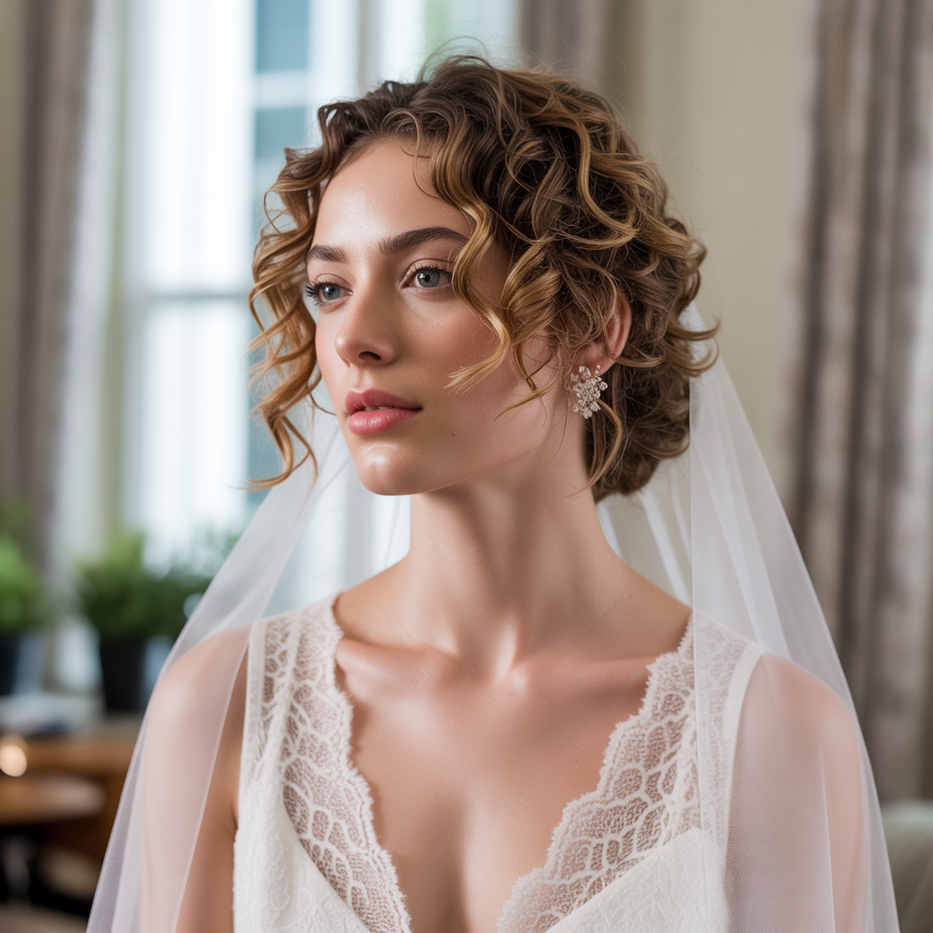 20 Stunning Bridal Shower Hairstyles the Bride Must Try 16 Side braid with curls