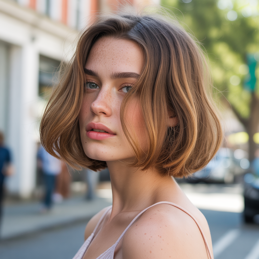 Feathered Bob for Lightness and Flow