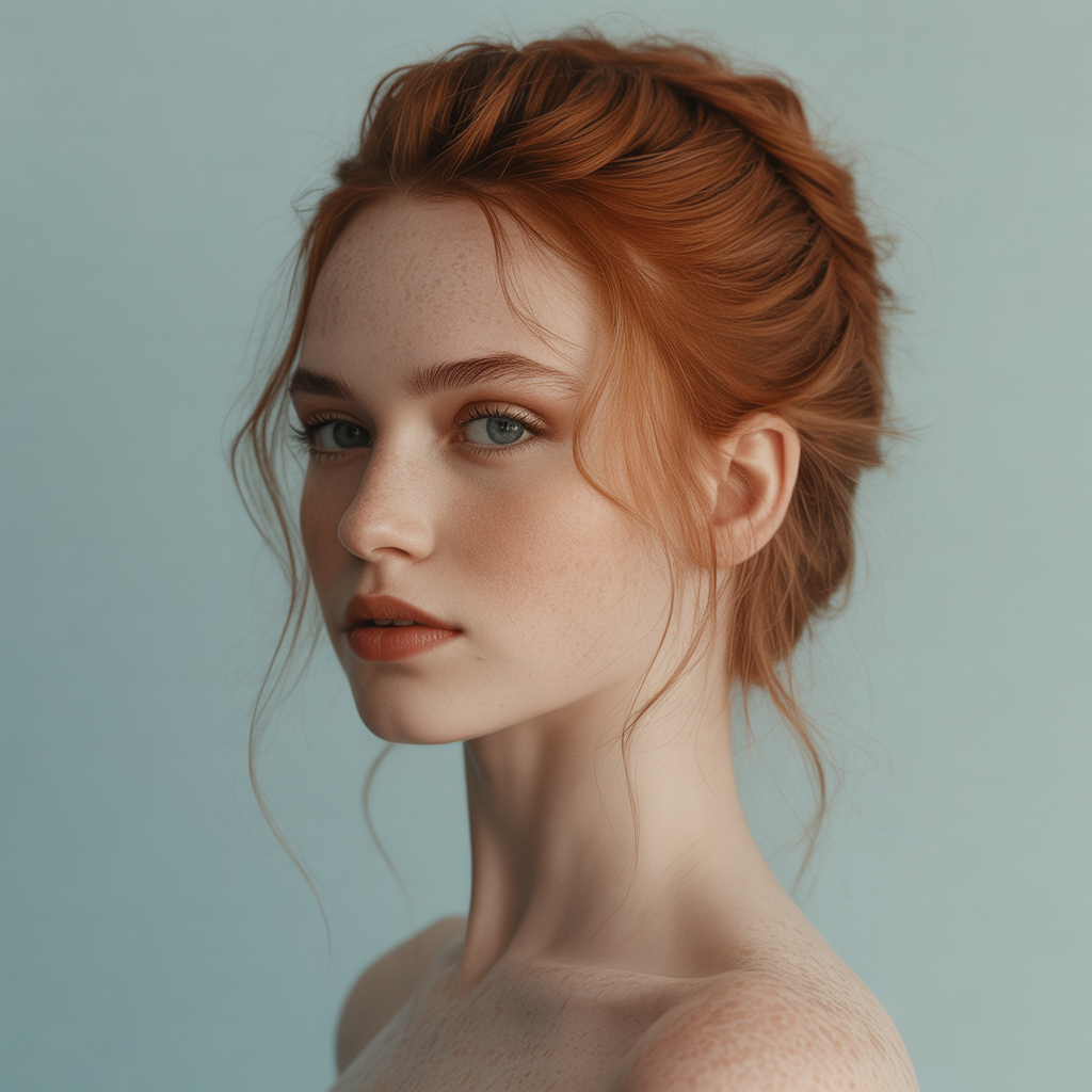 Half-Up Twist for Balanced Elegance