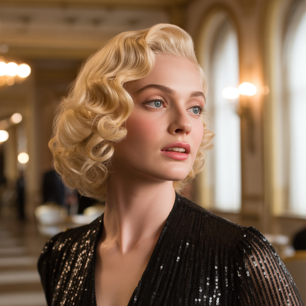 Retro Hollywood Curls