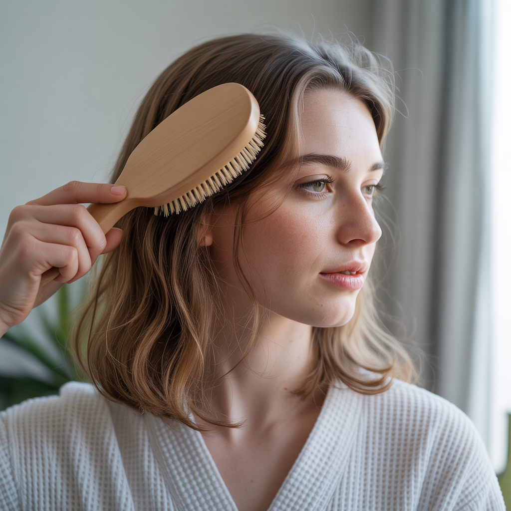 Gentle Brushing Before Bed