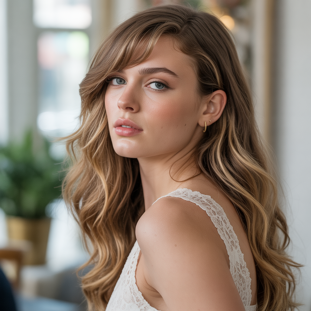 Long Waves with Side-Swept Bangs