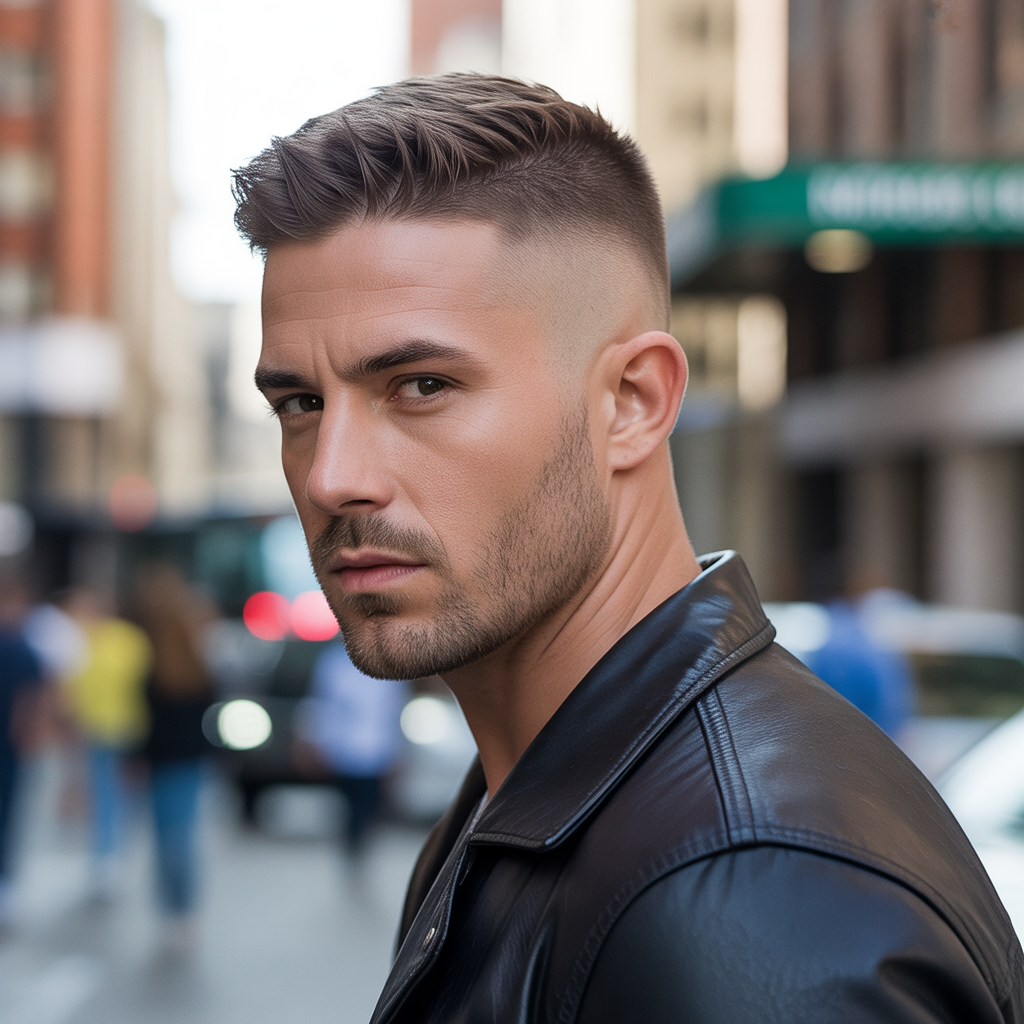 Crew Cut with Tapered Sides