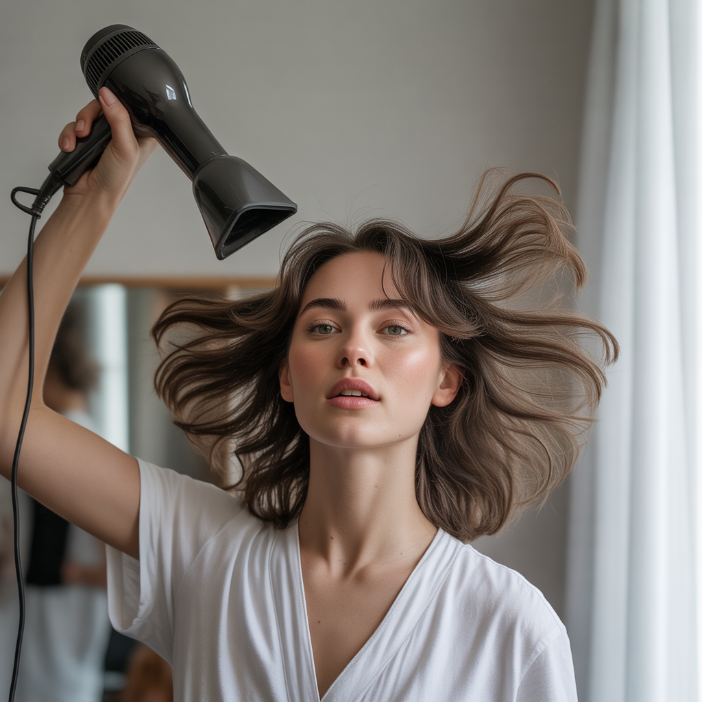 Flip Hair Upside Down For Instant Lift