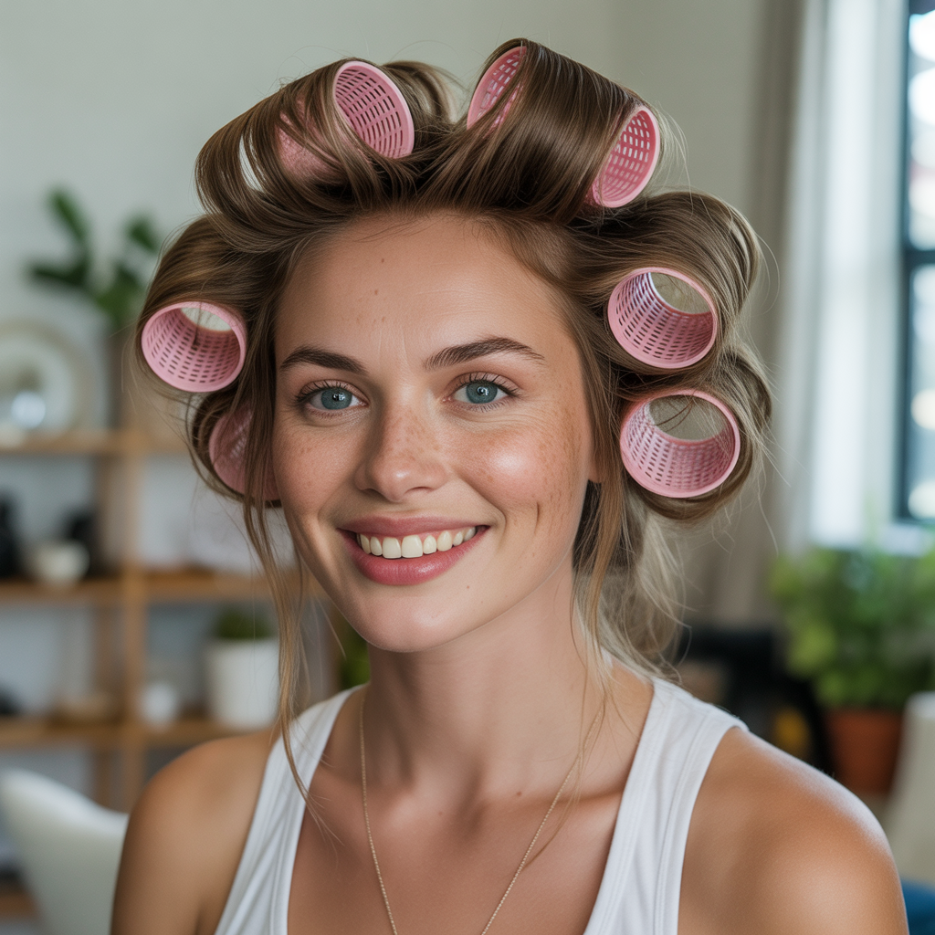 Add Velcro Rollers After Blow Dry