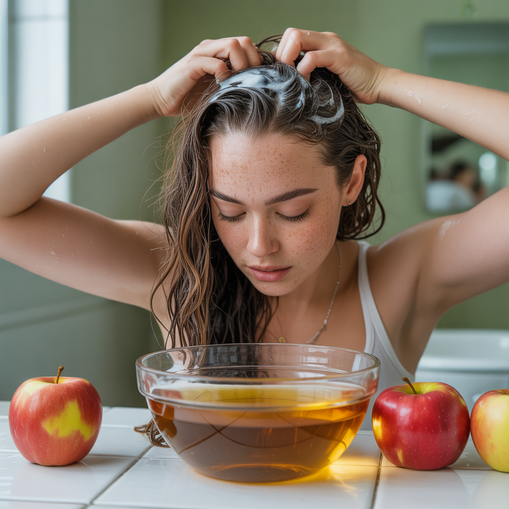 Rinse with Apple Cider Vinegar