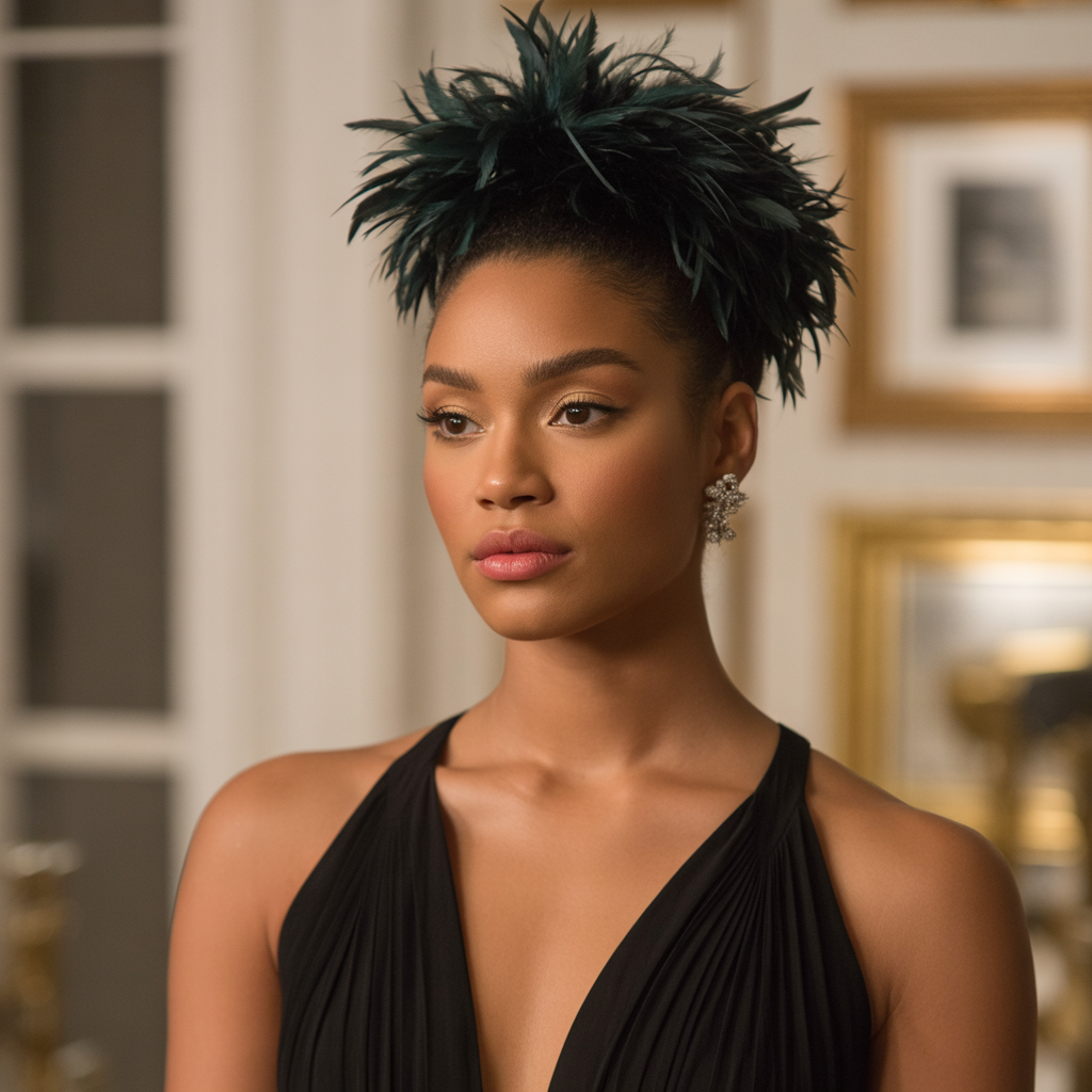 Feathered Updo