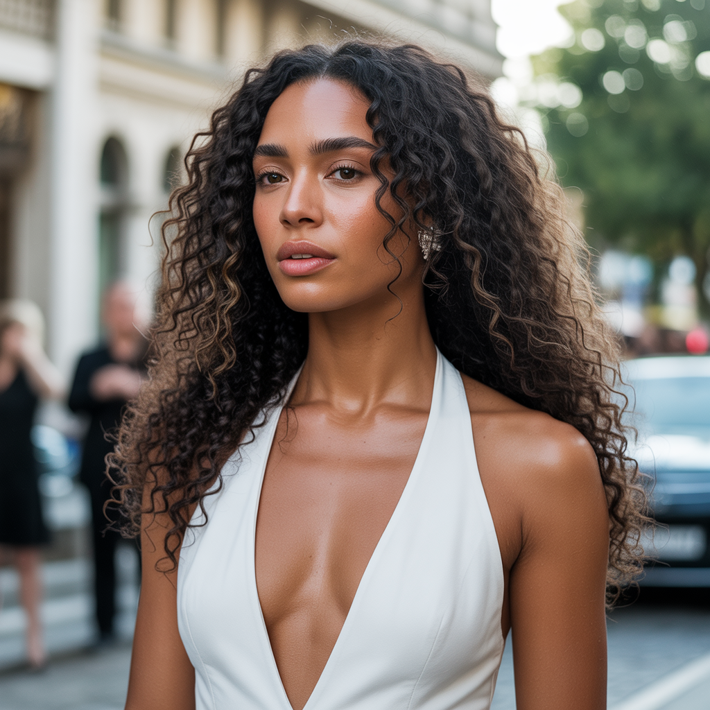 Feathered Glam Waves