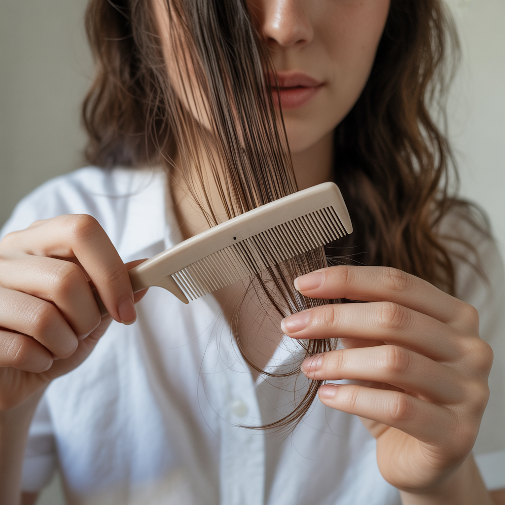 Using a Wide-Tooth Comb for Detangling