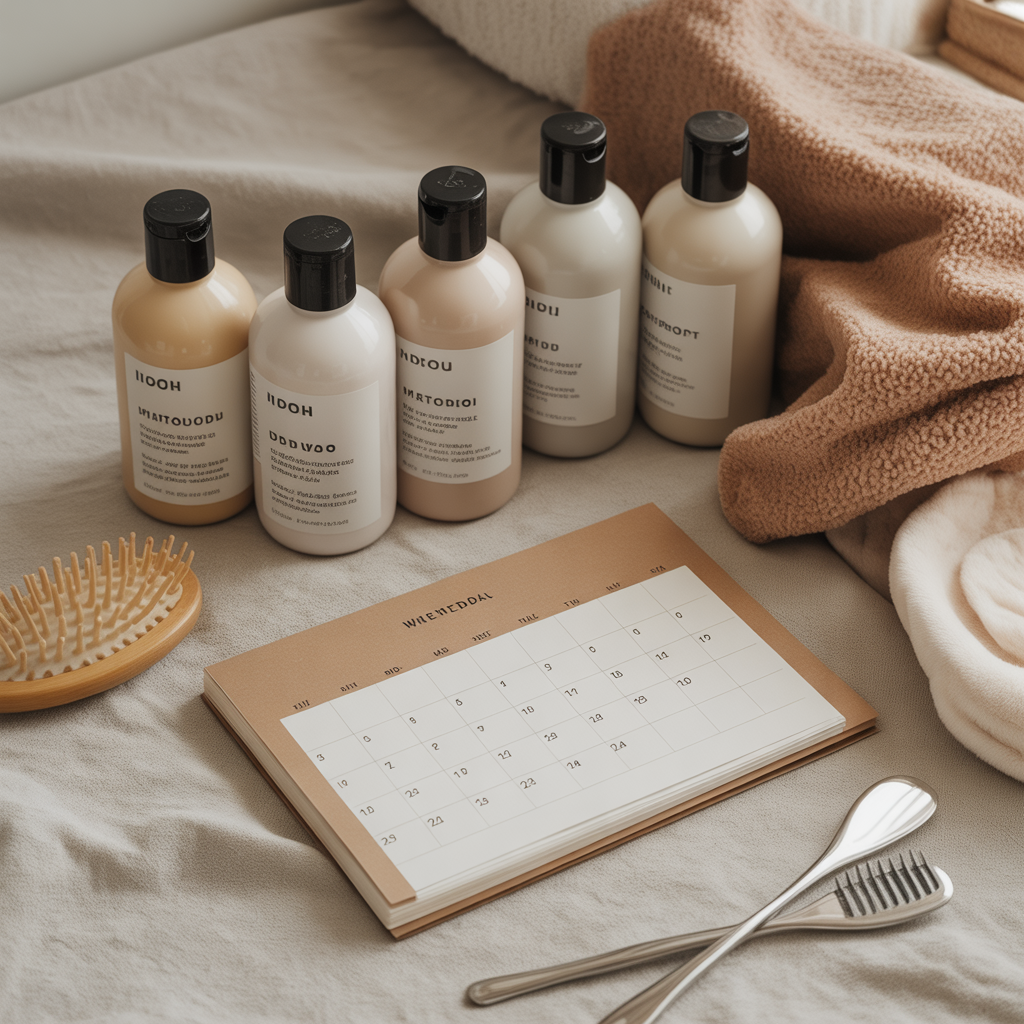 Balanced shampooing routine